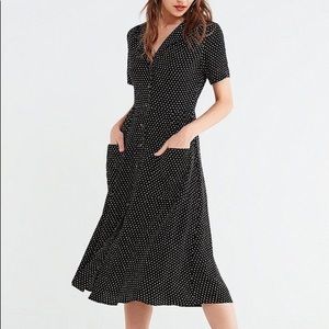 Polka Dot Midi Urban Outfitters Dress